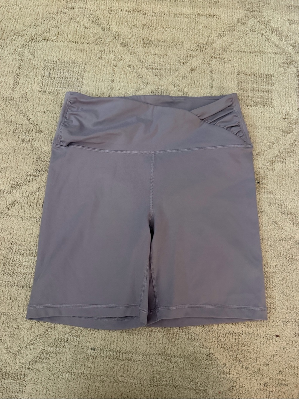 Yogalicious Dusty Lavender High-Waist Bike Shorts